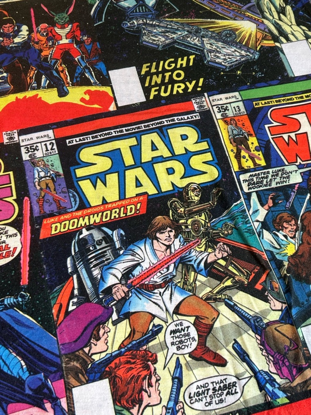 Star Wars Comic All Over Print Tee Mens M Fifth Sun Graphic Shirt - Picture 11 of 11